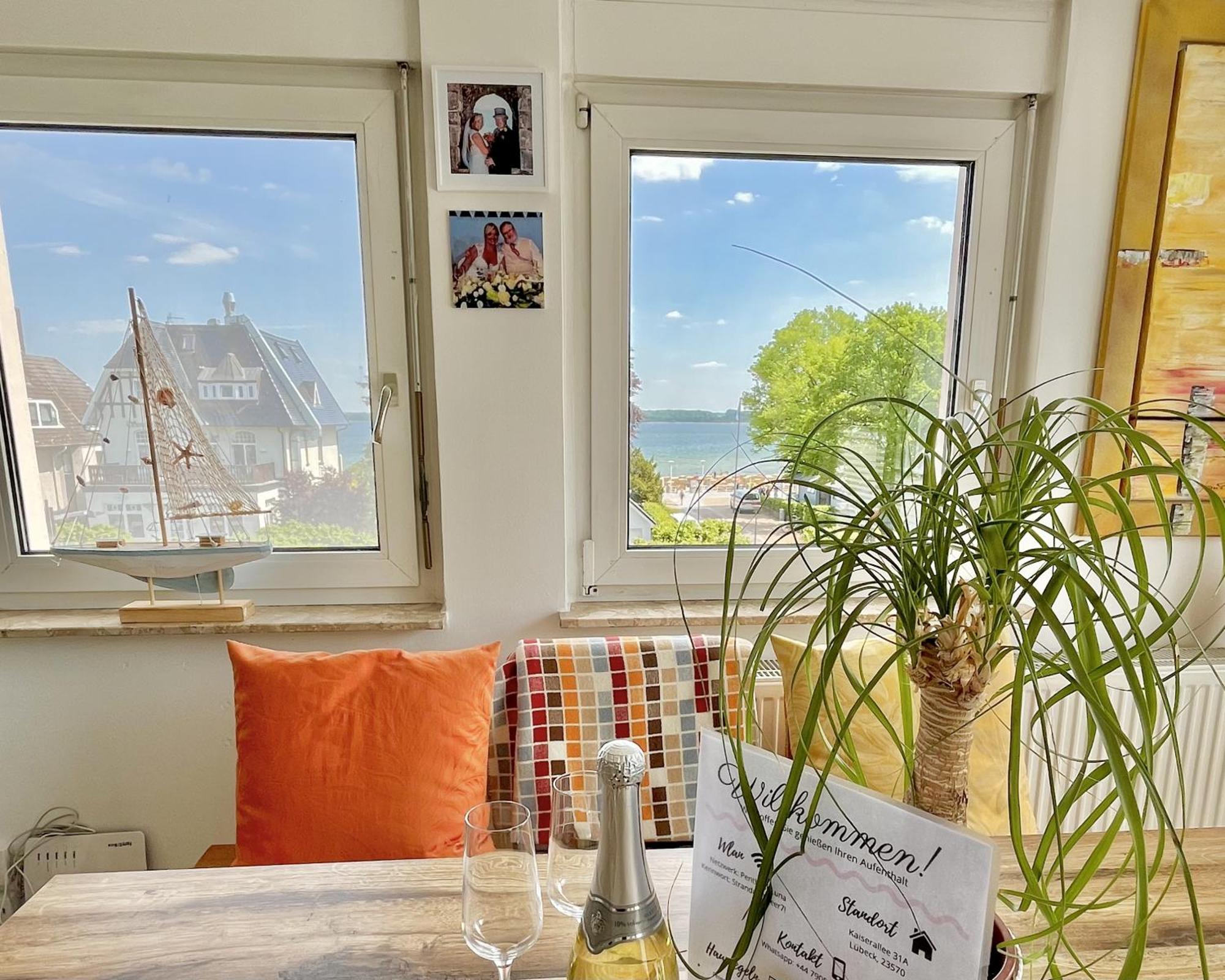 3Sz Penthaus Luna Am Sandstrand Mit Meerblick & Balkon Lübeck Buitenkant foto